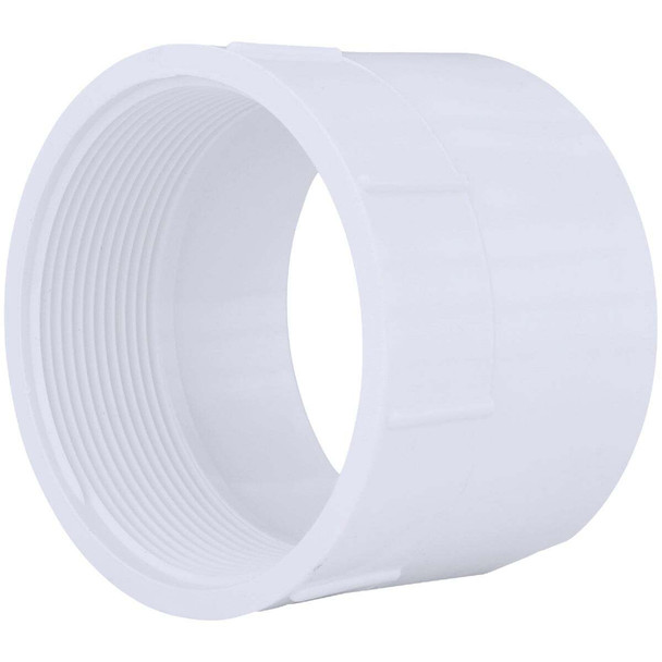 Charlotte Pipe 4 In. Hub x 4 In. FPT Schedule 40 DWV PVC Adapter