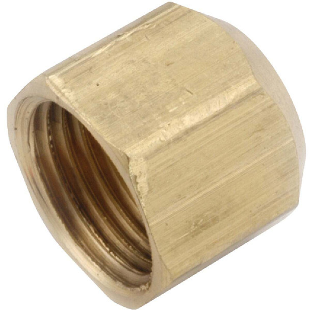 Anderson Metals 1/2 In. Brass Flare Cap 754040-08 Pack of 5