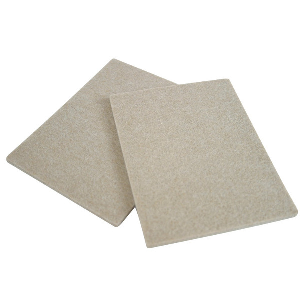 Magic Sliders 6 In. x 4-1/2 In. Oatmeal Felt Sheet,(2-Pack) 63040
