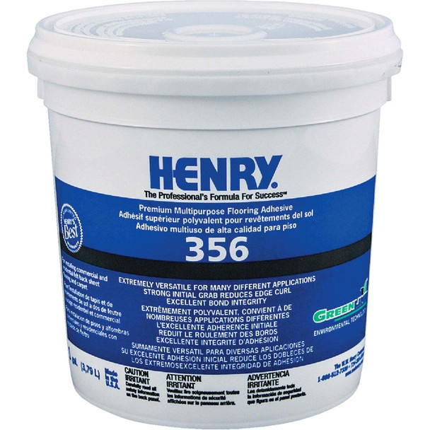 Henry 356 Felt Backed Sheet Flooring And Carpet Adhesive, 1 Gal. 12073