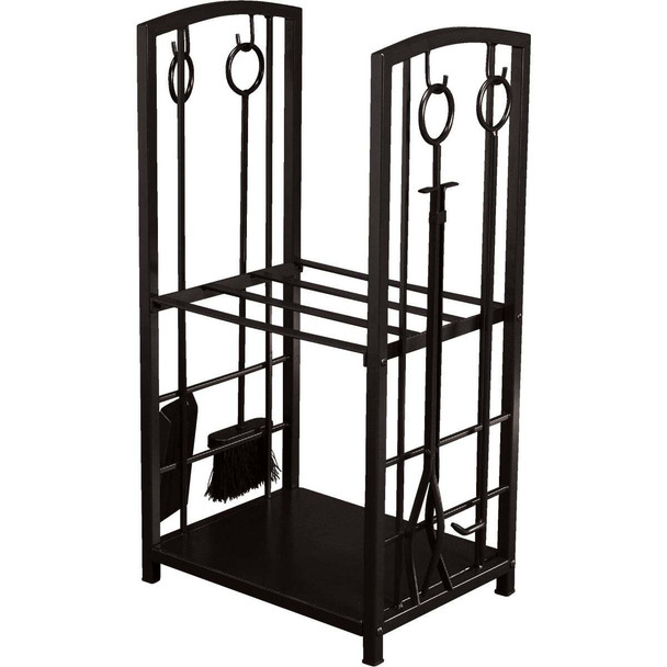 Home Impressions Fireplace Tool Set with Log Rack LG-1001