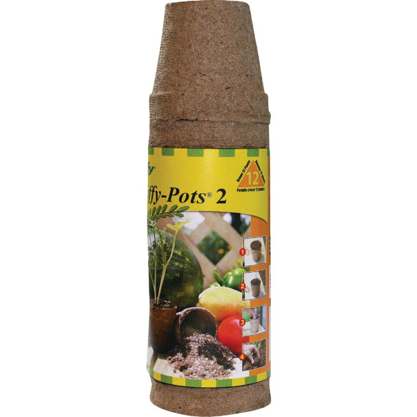 Jiffy 2-1/4 In. W. Round Peat Pot (12-Pack) JP212