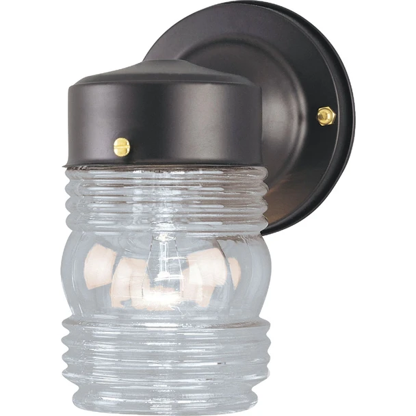 Canarm Black Incandescent Type A Outdoor Wall Light Fixture IOL2010