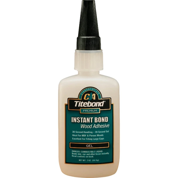 Titebond 2 Oz. Instant Bond Gel Viscosity CA Wood Adhesive Gel 6231