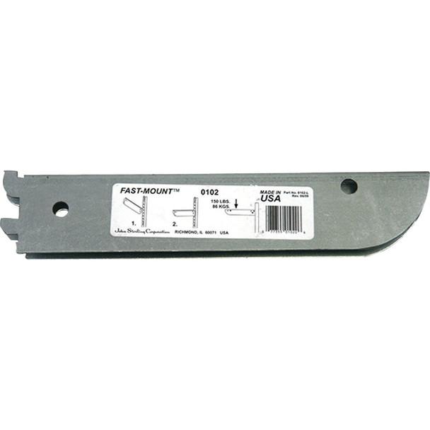 John Sterling Fast-Mount 10 In. Galvanized Steel Double Shelf Bracket BK-0102