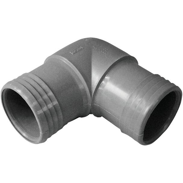 Boshart 2 In. 90 Deg. Polypropylene Insert Elbow (1/4 Bend) UPPE-20 Pack of 5