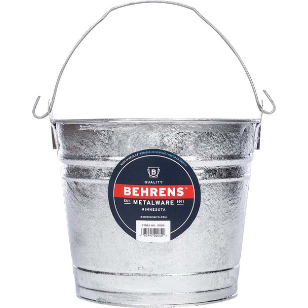 Behrens 8 Qt. Hot-Dipped Steel Pail 1208