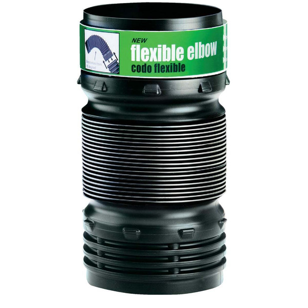 Amerimax Flex-Drain 4 In. Elbow Flex-Drain Flexible Coupler 57010