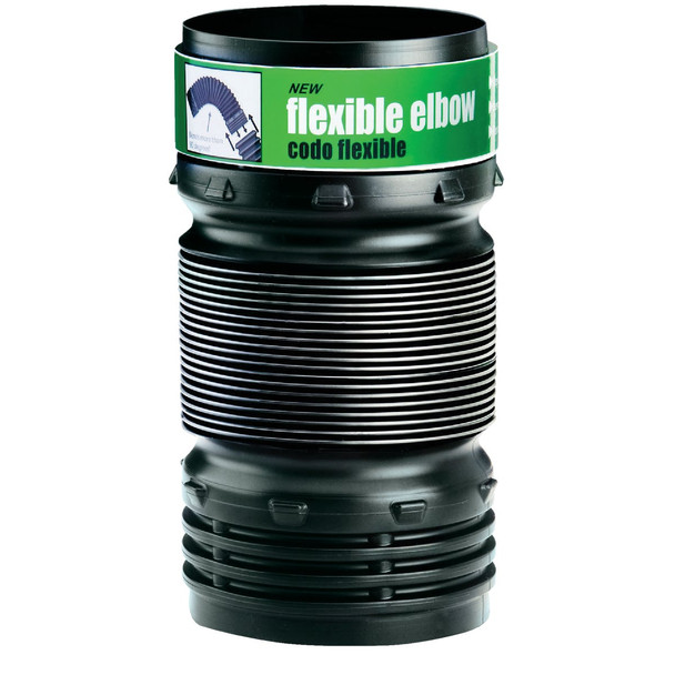 Amerimax Flex-Drain 4 In. Elbow Flex-Drain Flexible Coupler 57010