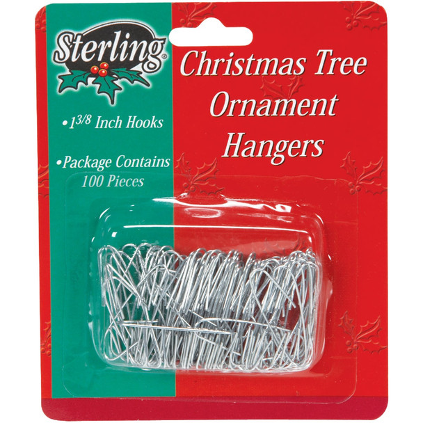 Sterling 1-3/8 In. Silver Christmas Ornament Hooks 1708190 Sterling 1-3/8 In. Silver Christmas Ornament Hooks 1708190