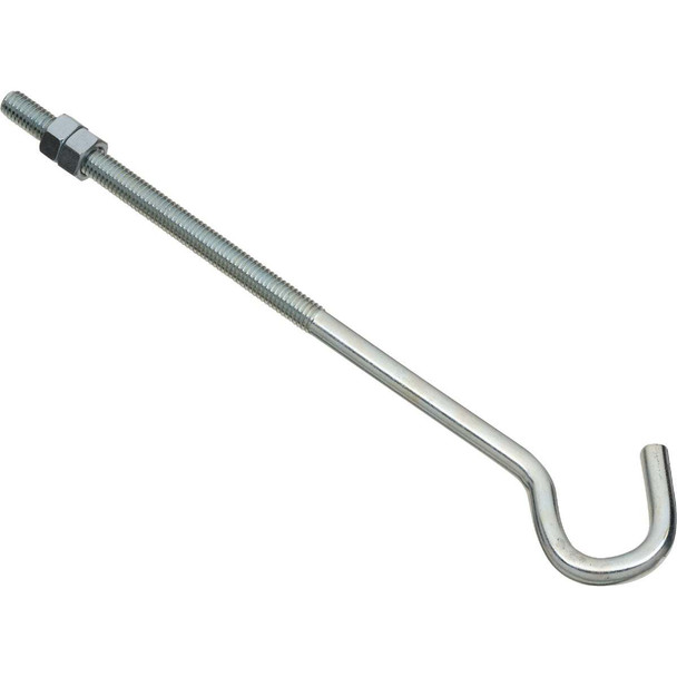 National Hardware 3/8 In. x 10 In. Zinc Hook Bolt N221-705