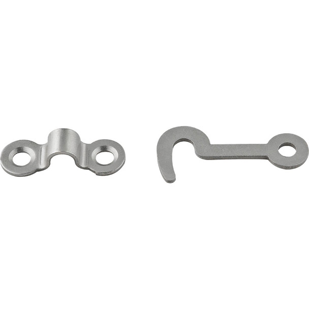 National Hardware Satin Nickel Decorative Hook and Staple (2 Count) N211-017