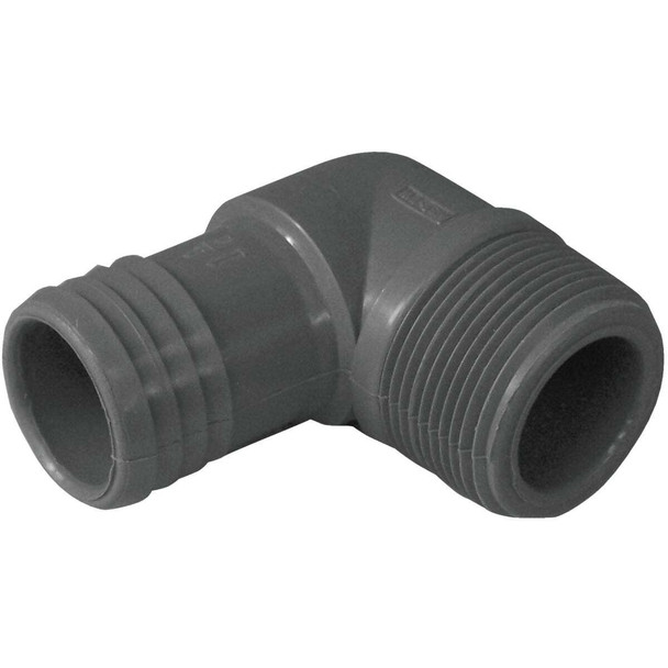 Boshart 1-1/4 In. Male 90 Deg. Polypropylene Insert Elbow (1/4 Bend) UPPME-12