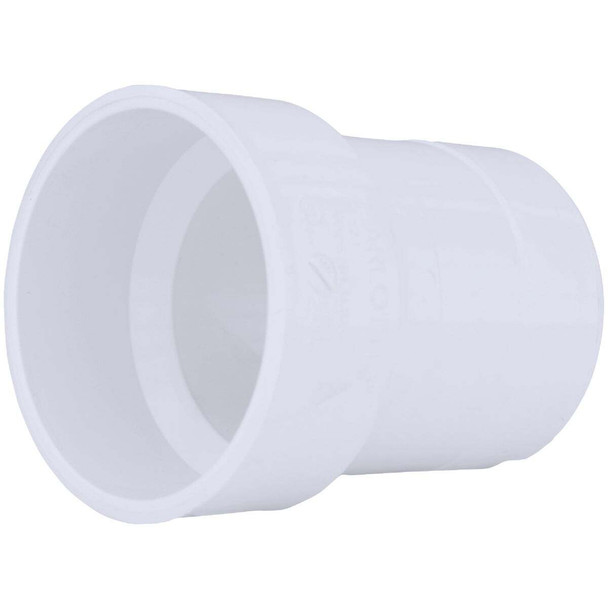 Charlotte Pipe 4 In. CI Spigot x 4 In. DWV Hub Schedule 40 PVC Adapter