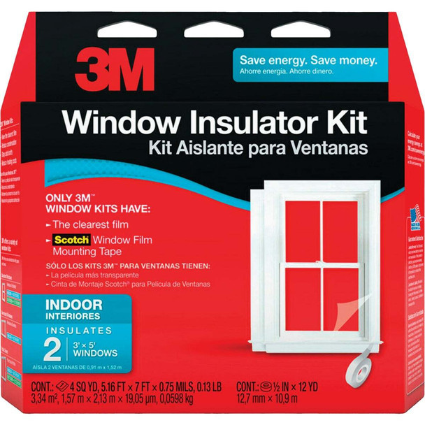 3M 62 In. x 84 In. Indoor Window Insulation Kit (2-Pack) 2120W-6
