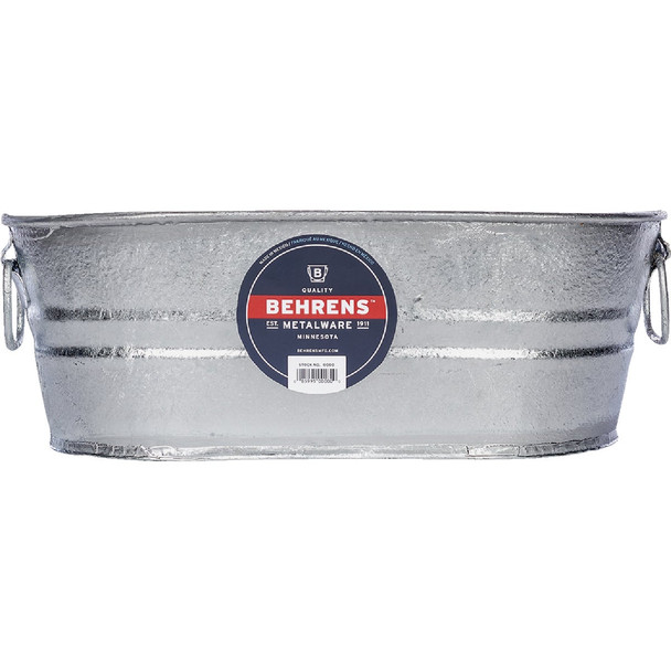 Behrens 2 Gal. Oval Hot-Dipped Utility Tub 000-OV