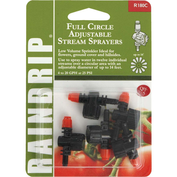 Raindrip Full Circle Adjustable Sprayer (5-Pack) R180CT