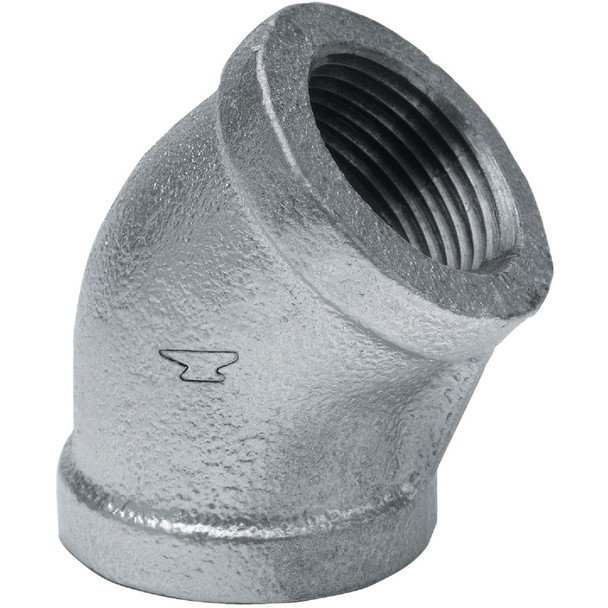 Anvil 3/8 In. 45 Deg. Galvanized Elbow (1/8 Bend) 8700126553