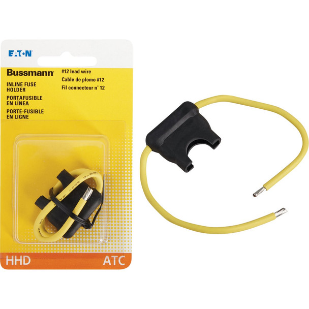 Bussmann 20-Amp #12 ATC Inline Blade Fuse Holder BP/HHD-RP