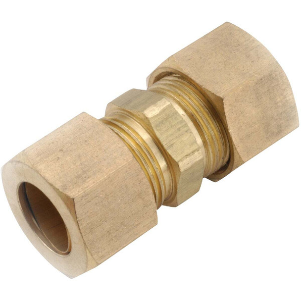 Anderson Metals 1/4 In. Brass Low Lead Compression Union 750062-04 Pack of 10