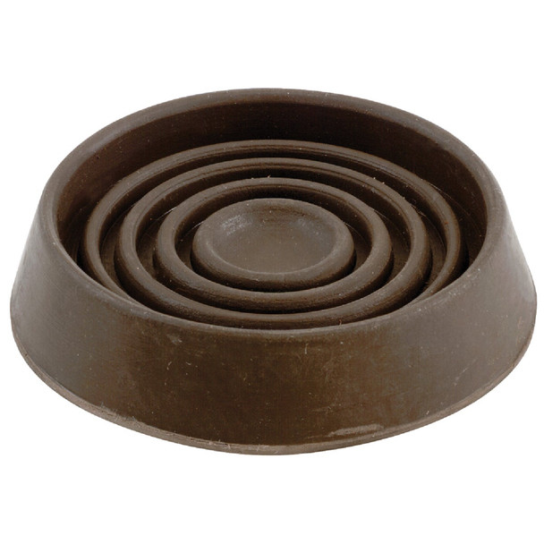 Do it 1-3/4 In. Inner Diameter Round Brown Furniture Leg Cup (4-Pack) 209872