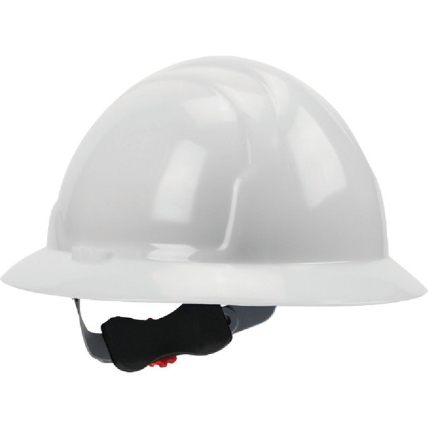 PIP PRO Safety White Full Brim Wheel Ratchet Hard Hat PRO12RW-VPD6