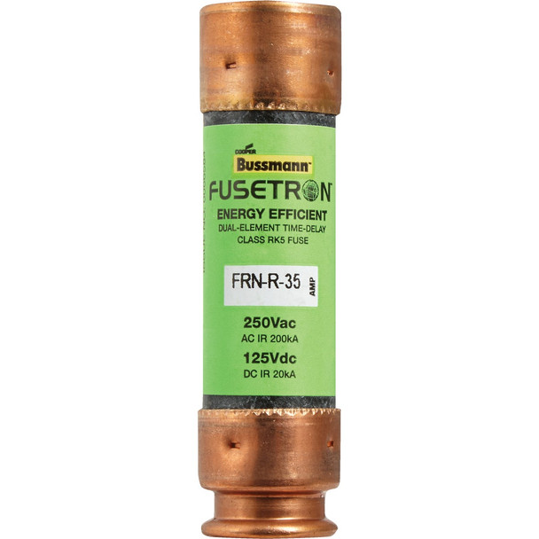 Bussmann 35A FRN-R Cartridge Heavy-Duty Time Delay Cartridge Fuse FRN-R-35