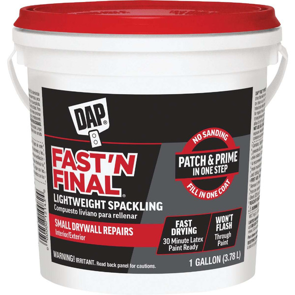 DAP Fast 'N Final 1 Gal. Lightweight Latex Patch & Prime Spackling 7079812143