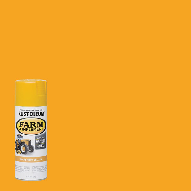 Rust-Oleum 12 Oz. Transport Yellow Farm & Implement Spray Paint 280145