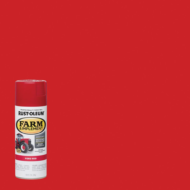 Rust-Oleum 12 Oz. Ford Red Farm & Implement Spray Paint 280136