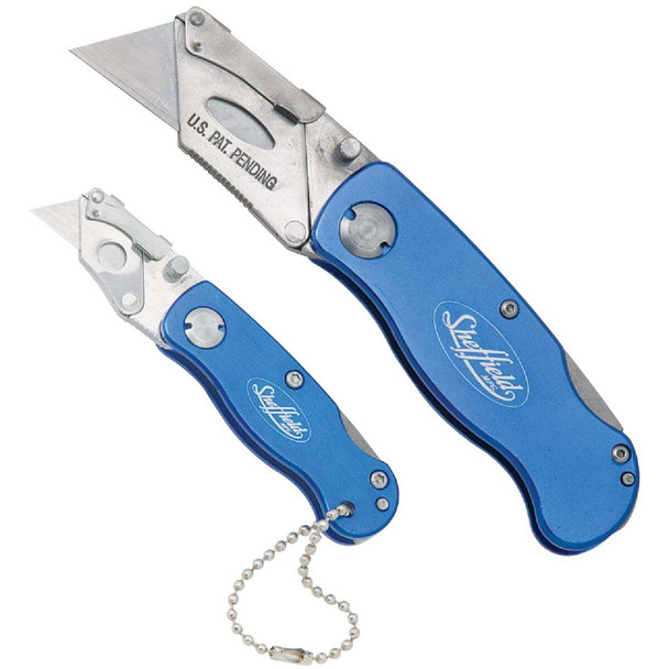 Sheffield Lockback Fixed Folding Utility Knife Set 12117