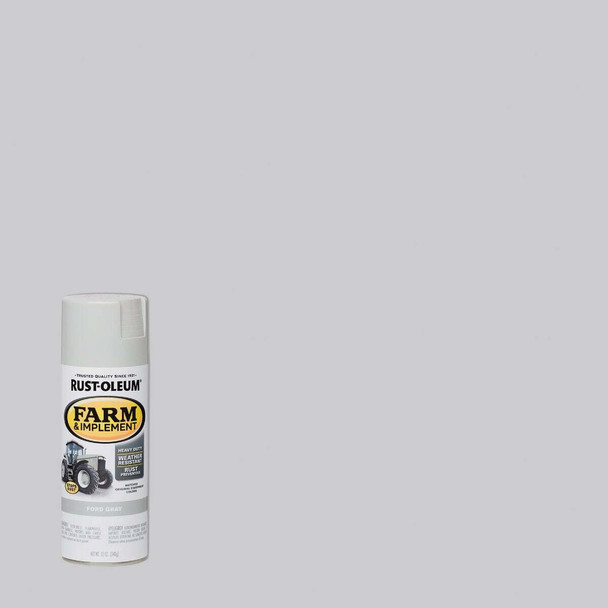 Rust-Oleum 12 Oz. Ford Gray Farm & Implement Spray Paint 280138