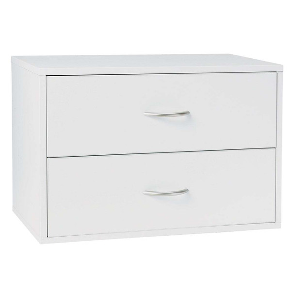 FreedomRail 2-Drawer White Organization Box 7315022411