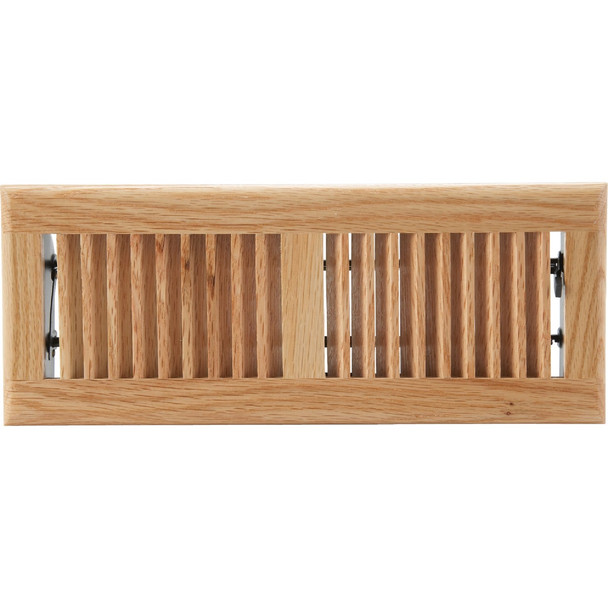 Home Impressions 4 In. x 12 In. Light Oak Floor Register WF0412L0