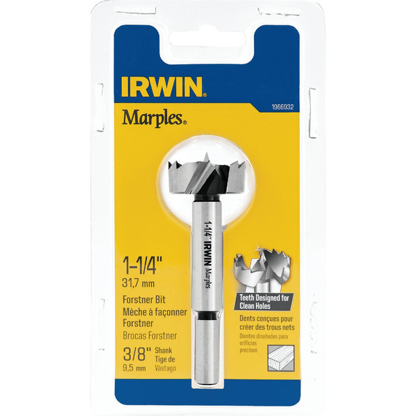 Irwin Marples 1-1/4 In. x 3-1/2 In. Reduced Forstner Drill Bit 1966932
