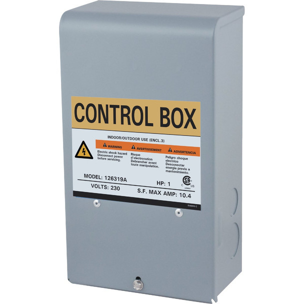 Star Water Systems 1 HP 230V Quick Disconnect Pump Control Box 126319A