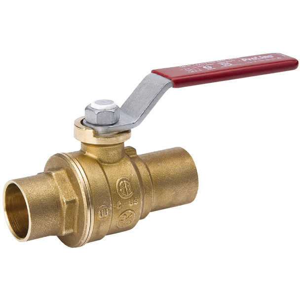 ProLine 1 In. SWT x 1 In. SWT Brass Ball Valve 107-455NL