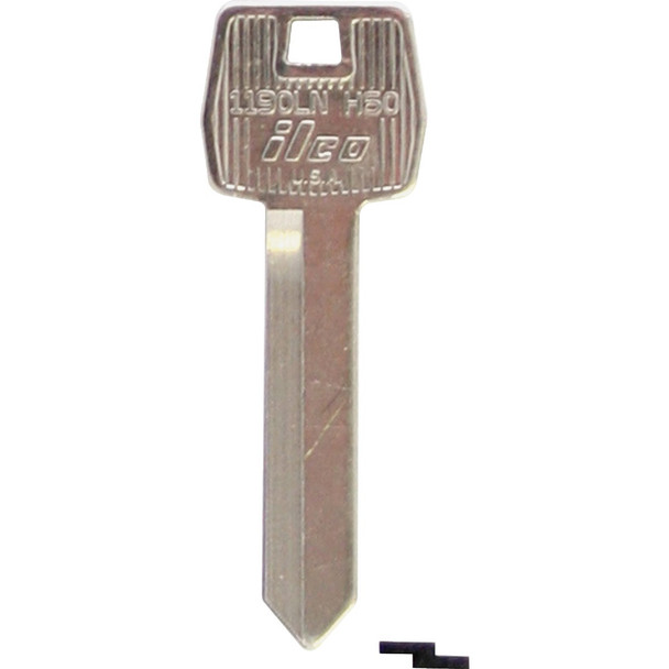 ILCO Ford Nickel Plated Automotive Key, H60 / 1190LN (10-Pack) IAL01137052