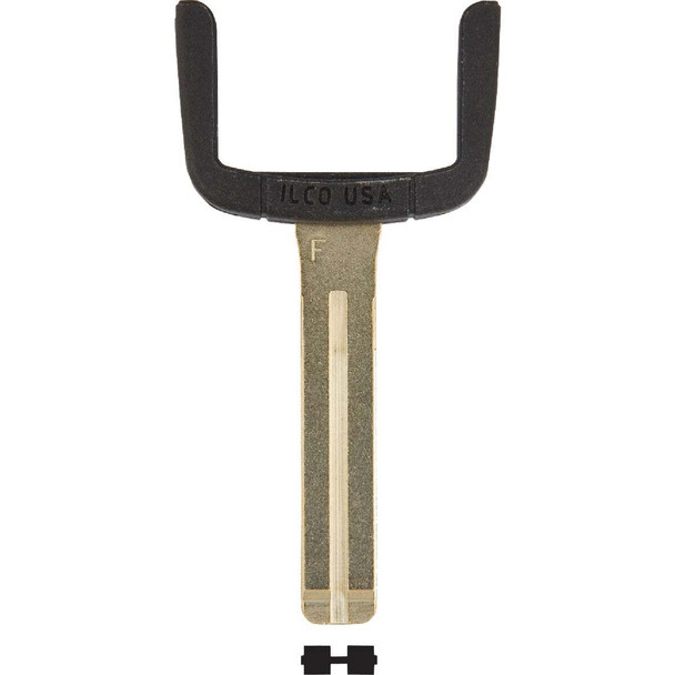 ILCO Toyota EZ Clone Nickel Plated Silver Sidewinder Chip Key Blade, EB3-F-TOY48