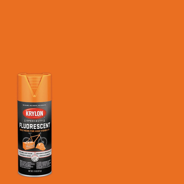 Krylon 11 Oz. Fluorescent Spray Paint, Yellow-Orange K03102777