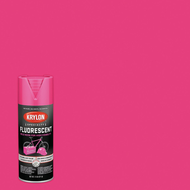 Krylon 11 Oz. Fluorescent Spray Paint, Cerise Pink K03105777