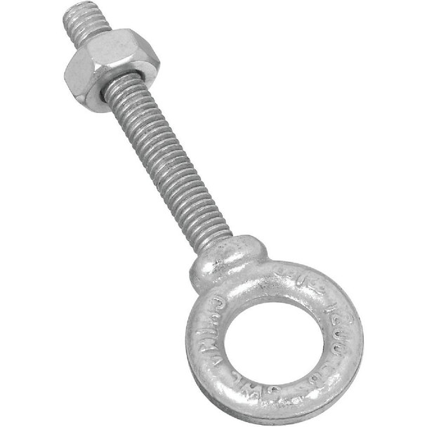 National Hardware 3/8 In. x 2-1/2 In. Galvanized Eye Bolt N245-126 Pack of 5