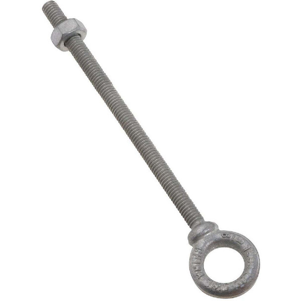 National Hardware 3/8 In. x 6 In. Galvanized Eye Bolt N245-142 Pack of 3