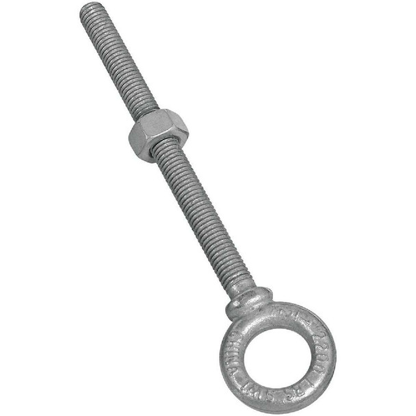 National Hardware 1/2 In. x 6 In. Galvanized Eye Bolt N245-167 Pack of 3
