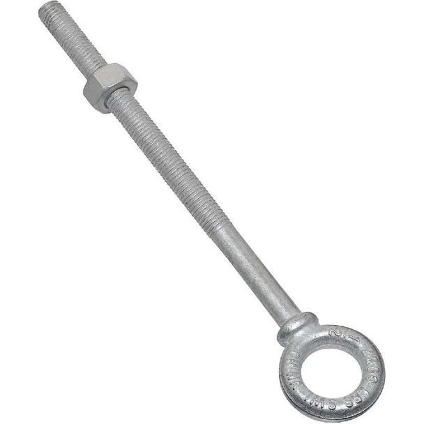 National Hardware 1/2 In. x 8 In. Galvanized Eye Bolt N245-175 Pack of 3