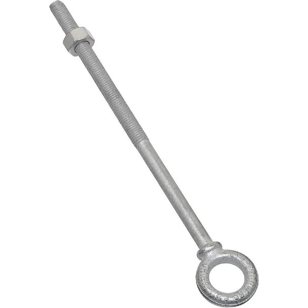 National Hardware 1/2 In. x 10 In. Galvanized Eye Bolt N245-183 Pack of 3
