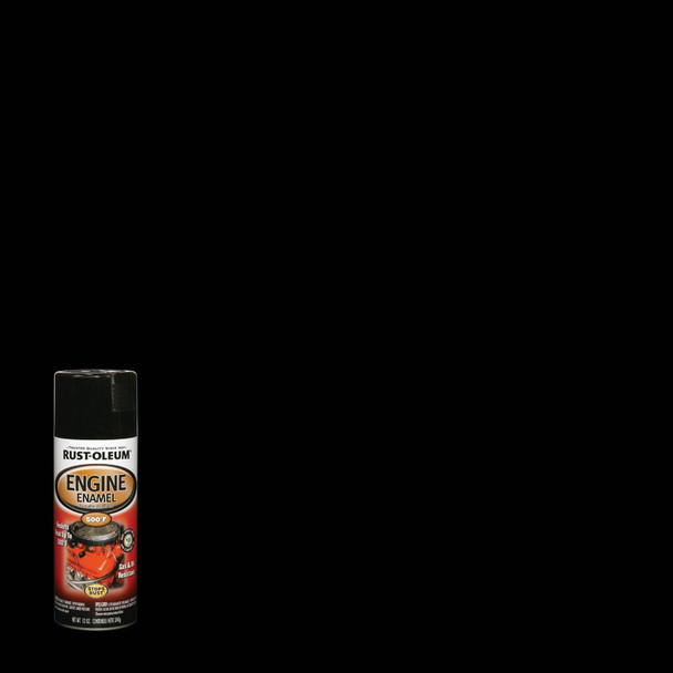 Rust-Oleum Stops Rust 12 Oz. Gloss Black Engine Enamel Spray Paint 248932