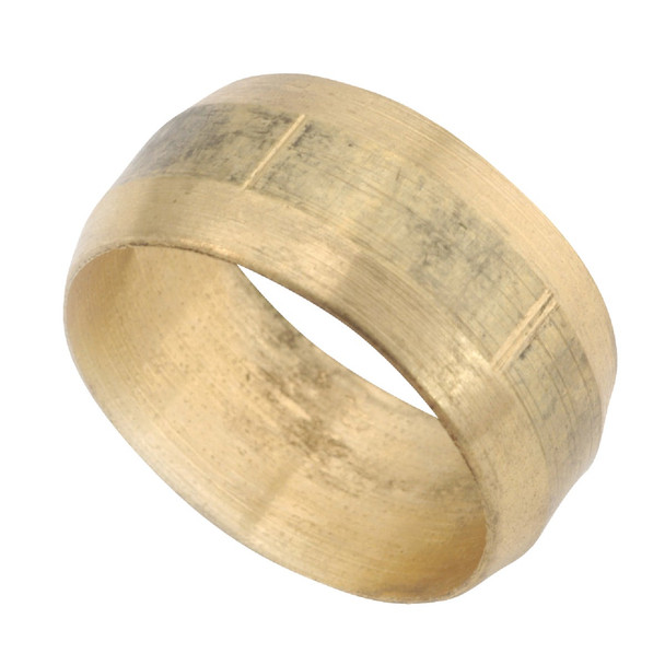 Anderson Metals 1/4 In. Low Lead Brass Compression Sleeve (50-Pack) 730050-04