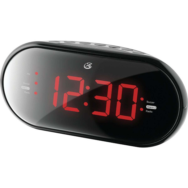 GPX Dual Alarm Clock Radio C253B