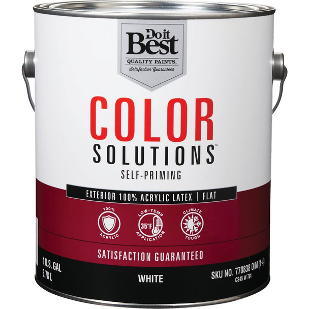 Color Solutions Ext Flat White Paint CS45W0701-16